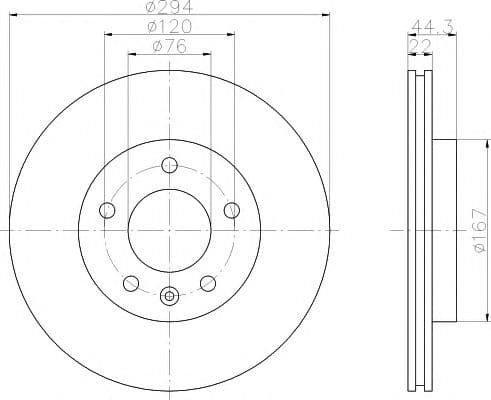 92121403 Textar Гальмівний диск