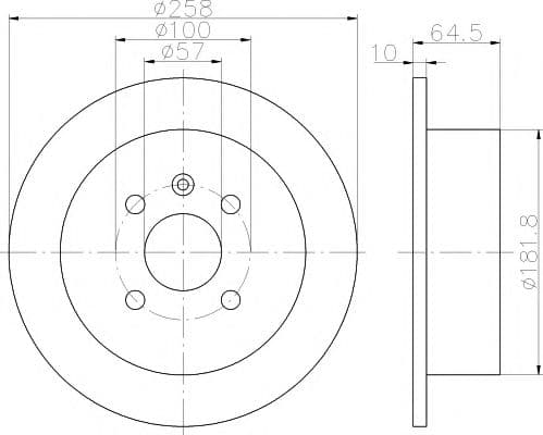 92129000 Textar Гальмівний диск