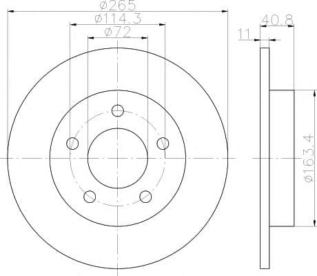 92130500 Textar Тормозной диск