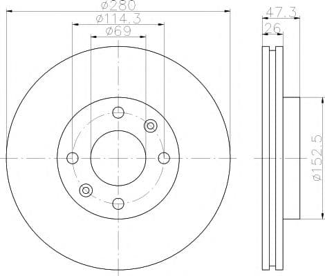 92136600 Textar Гальмівний диск