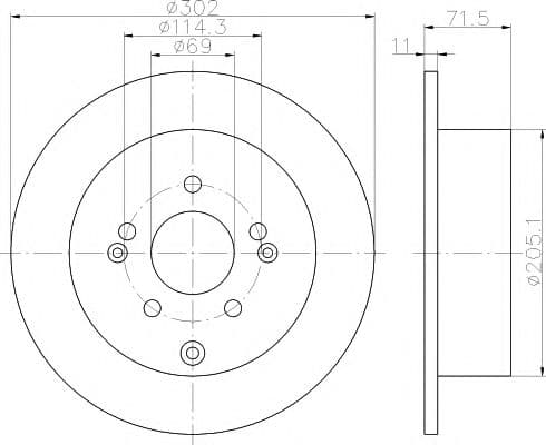 92166103 Textar Гальмівний диск для Hyundai Santa Fe
