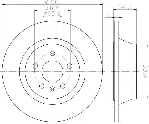 92168403 Textar Тормозной диск
