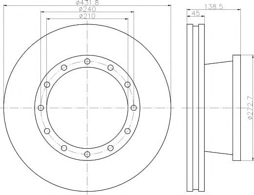 93142900 Textar Тормозной диск