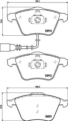 2391301 Textar Гальмівні колодки