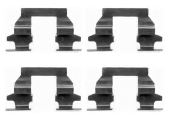 82507600 Textar Компоненти дискових гальмівних колодок