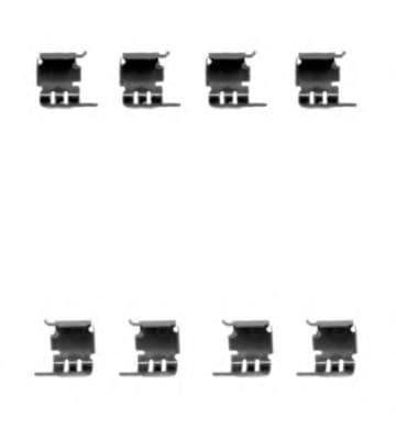 82509100 Textar Комплектующие дисковых тормозных колодок для Suzuki Wagon R