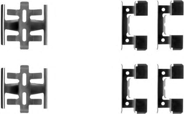 82044800 Textar Комплектующие дисковых тормозных колодок для Honda Civic