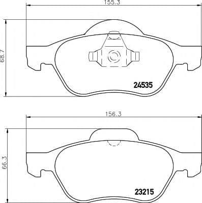 2453501 Textar Гальмівні колодки