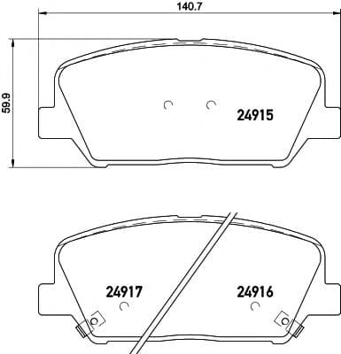 2491501 Textar Гальмівні колодки