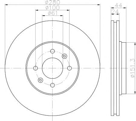 92254603 Textar Тормозной диск