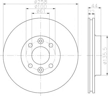 92255203 Textar Тормозной диск
