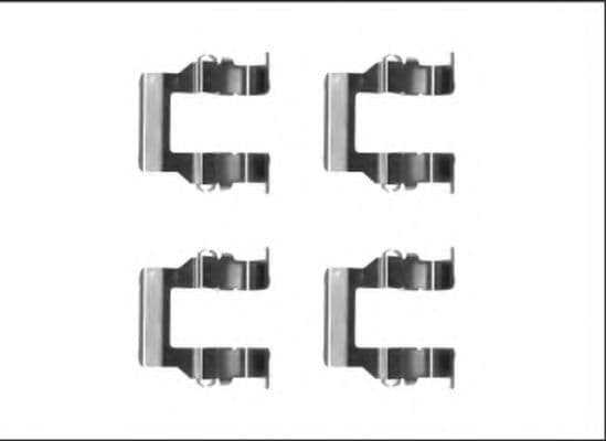 82540000 Textar Компоненти дискових гальмівних колодок для Mitsubishi Space Wagon