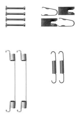 97048500 Textar Монтажний комплект барабанних гальмівних колодок