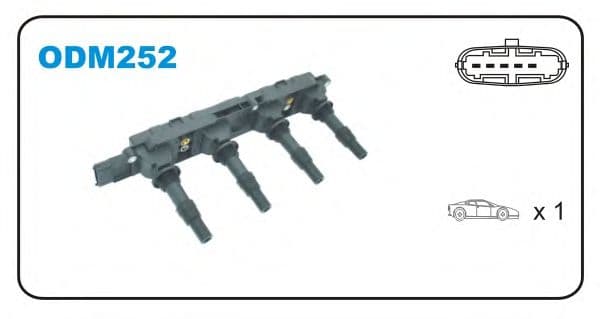 ODM252 Janmor Катушка зажигания