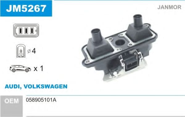 JM5267 Janmor Котушка запалювання