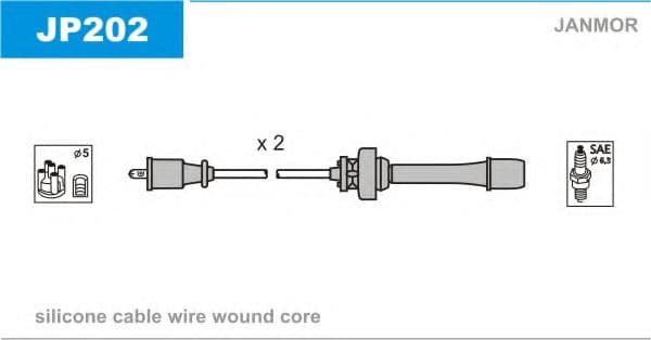 JP202 Janmor Комплект проводов зажигания
