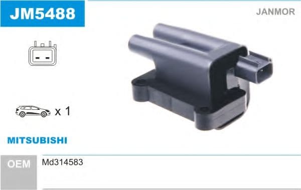 JM5488 Janmor Котушка запалювання