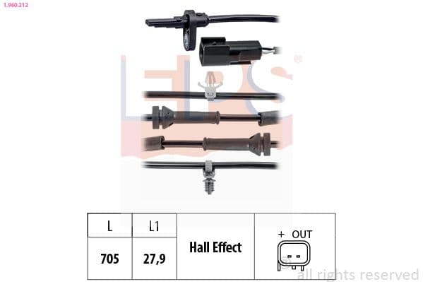 1960212 EPS Датчик ABS для Mazda 2