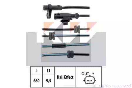 460126 KW Датчик ABS