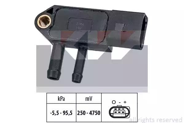 493264 KW Датчик вакуумного підсилювача гальм для Seat Toledo