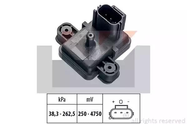 493355 KW Датчик тиску системи впуску