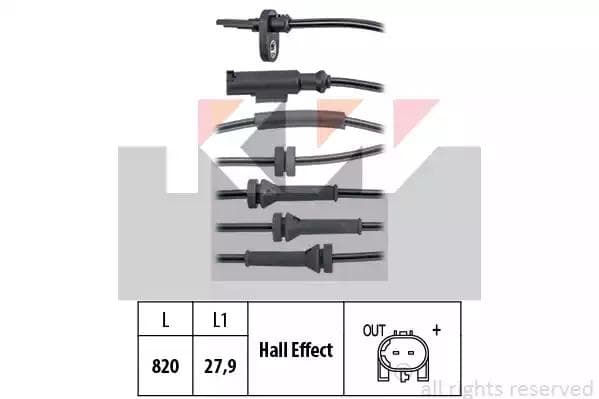 460140 KW Датчик ABS