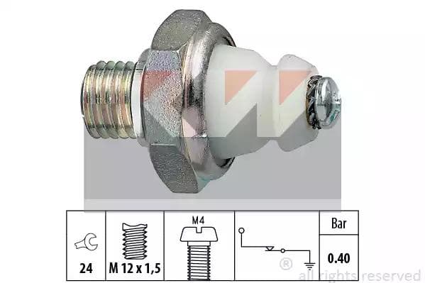 500098 KW Датчик тиску оливи