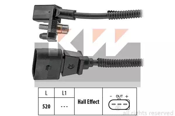 453443 KW Датчик положення колінчастого вала