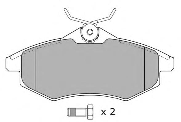 FBP-1268 Fremax Гальмівні колодки
