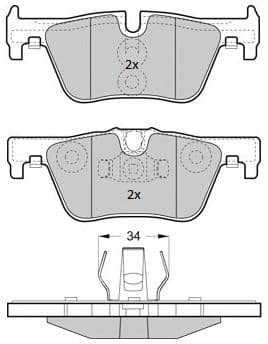 FBP-1874 Fremax Гальмівні колодки