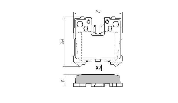 fbp1692 Fremax Тормозные колодки для Lexus LS