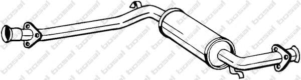 278-089 Bosal Средний глушитель выхлопных газов для Alfa Romeo 164