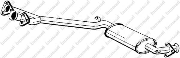 278-633 Bosal Средний глушитель выхлопных газов