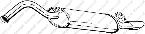 278-893 Bosal Глушитель выхлопных газов конечный