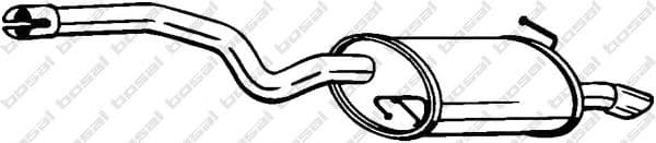 105-229 Bosal Глушник вихлопних газів кінцевий для Audi A4