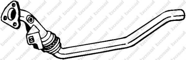 800-055 Bosal Приймальна труба для Audi A4