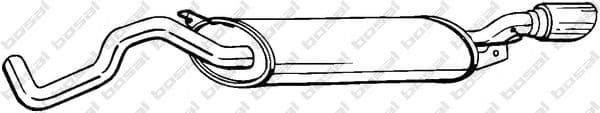 281-505 Bosal Глушитель выхлопных газов конечный для Audi TT