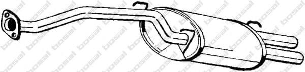 115-753 Bosal Глушник вихлопних газів кінцевий для Rover 200