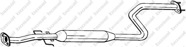 284-667 Bosal Середній глушник вихлопних газів для Rover 400