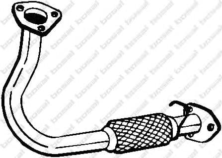 823-827 Bosal Приймальна труба для Rover 600