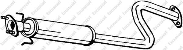 278-111 Bosal Середній глушник вихлопних газів