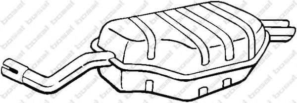 278-967 Bosal Глушитель выхлопных газов конечный для Rover 75