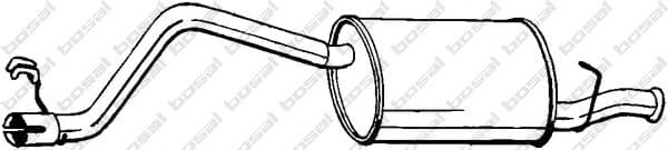 148-035 Bosal Глушник вихлопних газів кінцевий