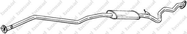 293-011 Bosal Середній глушник вихлопних газів для BMW 3 Series