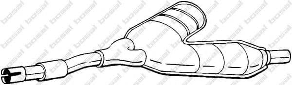 280-037 Bosal Средний глушитель выхлопных газов для BMW 5 Series