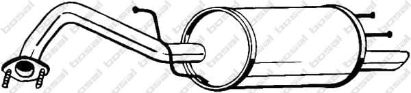 141-009 Bosal Глушник вихлопних газів кінцевий