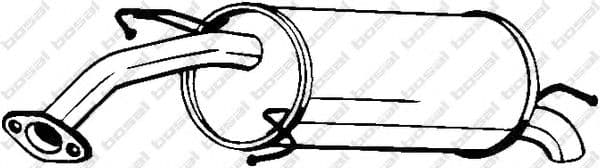 141-219 Bosal Глушник вихлопних газів кінцевий