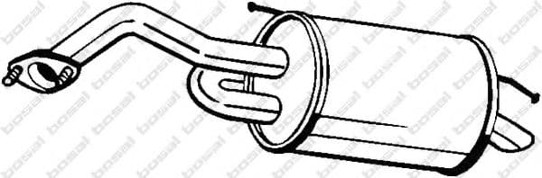 128-001 Bosal Глушник вихлопних газів кінцевий