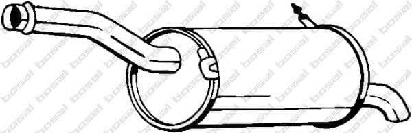 135-079 Bosal Глушник вихлопних газів кінцевий