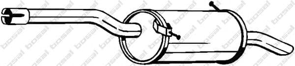 135-103 Bosal Глушник вихлопних газів кінцевий